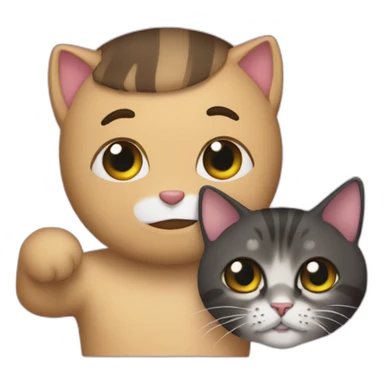 squeezie with is cat sticker