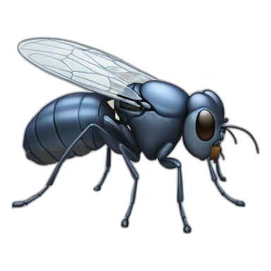 Mouche qui chauvauche une méduse sticker