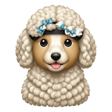 Perro caniche sticker