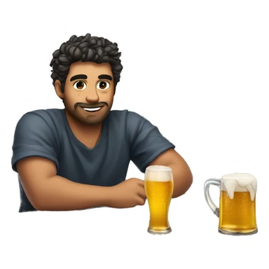 streamer rivers gg tomando una cerveza sticker