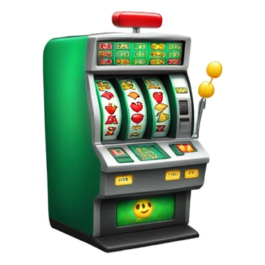 Slot machine with green check marks as the winning lines sticker