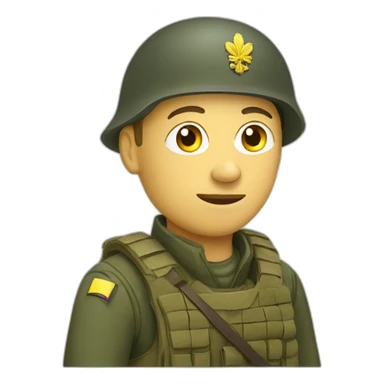 ukranian soldier sticker