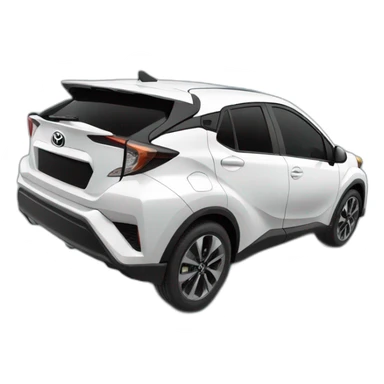 Toyota Ch-R noir sticker