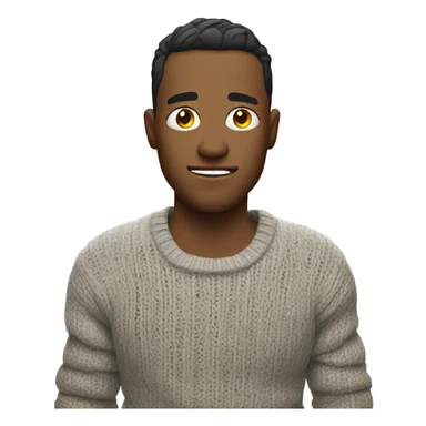 Ugly disgusting person wearing ripped sweater sticker