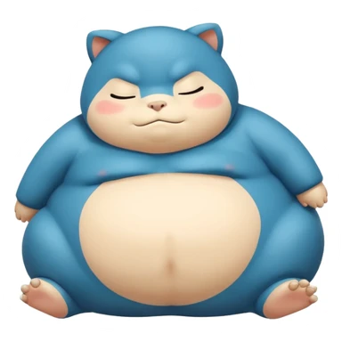 snorlax, try to preserve the character as simple as possible sticker