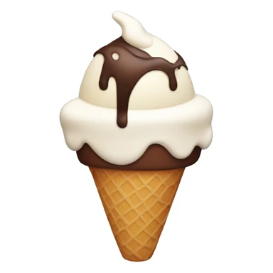 ice cream with chocolate  sticker