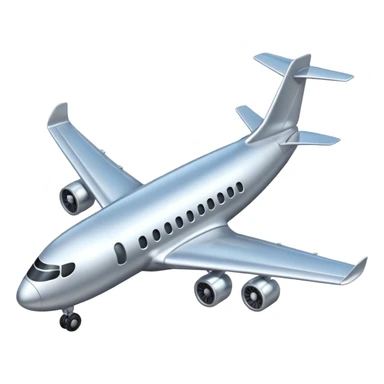 quiero un emoji de avion que sea lo mas real posible sticker