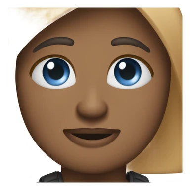 девочка в чёрном худи с темными коричневыми волосами и голубыми глазами  sticker