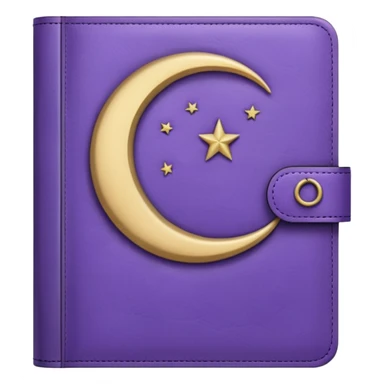 lilac diary moon sticker