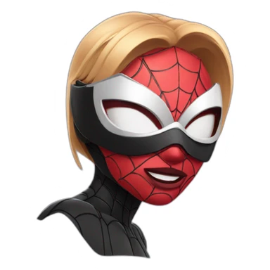 Gwen spider verse with mask sticker