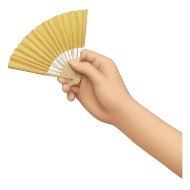 Hand fanning myself sticker