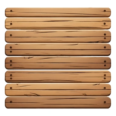 1 wooden plank sticker
