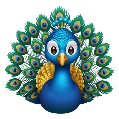  vel emoji with peacock sticker