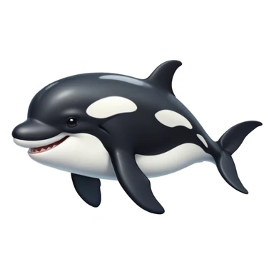 Killer whale smiling  sticker