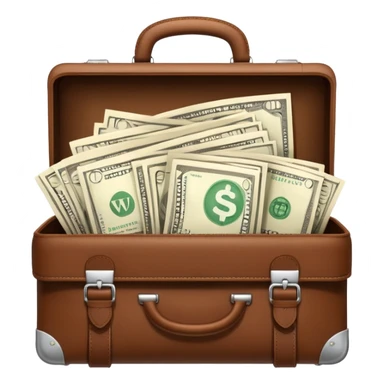 open wifi money filled briefcase sticker