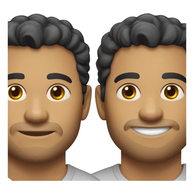 A head and shoulders shot of a 34 year old Hispanic man, with short black hair, with stubble facial hair,   with brown eyes wearing a t-shirt. sticker