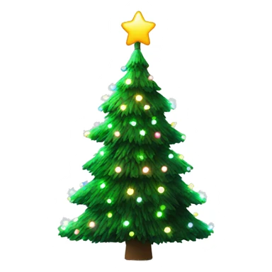 Fiber optic Christmas tree sticker