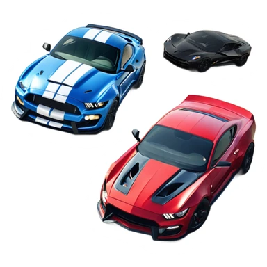 Shelby mustang GT500 vs Lamborghini hurican sticker