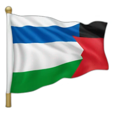 Israel Palestine flag sticker