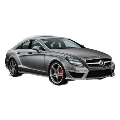 Matte gray mercedes CLS 219 sticker