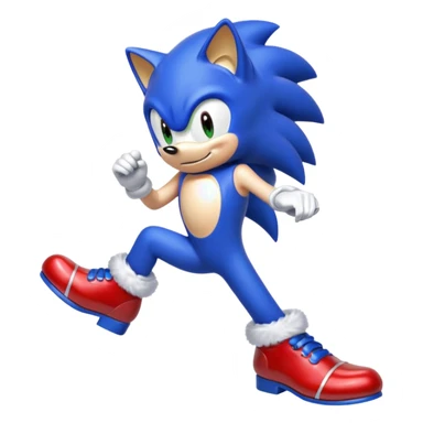 los zapatatos rojos de sonic sticker