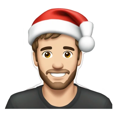 liam payne wearing christmas hat sticker