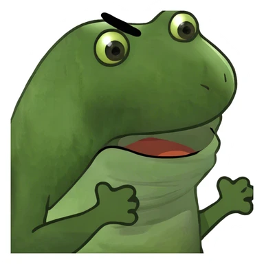 arms crossed holding neck screaming sticker