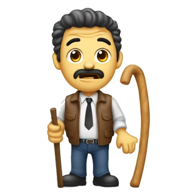 Cane che mangia il telefono sticker