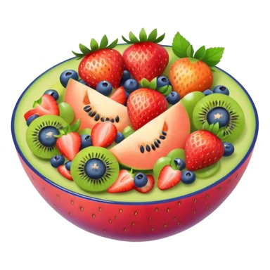 vegetarian fruit salad sticker