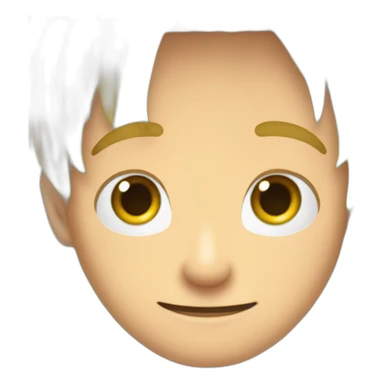 Sanji avec meche qui cache oeil droit et sourcils en vrille vers l'interieur du visage yeux bleux sticker