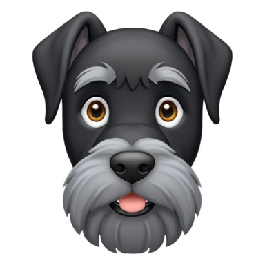 Giant schnauzer with cropped ears sticker