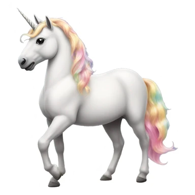 A unicorn but instead of hind legs it has a beautiful tail sticker