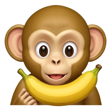 retarded looking monkey sucking a banana sticker