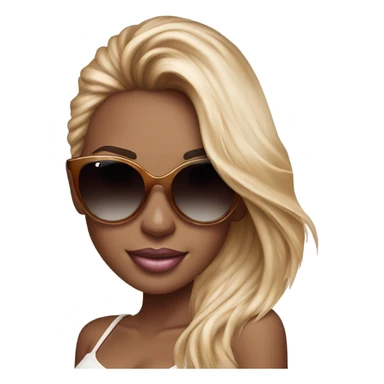 Photo of Victoria secret model posing with sunglasses  sticker