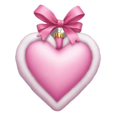 Pink christmas heart just one sticker
