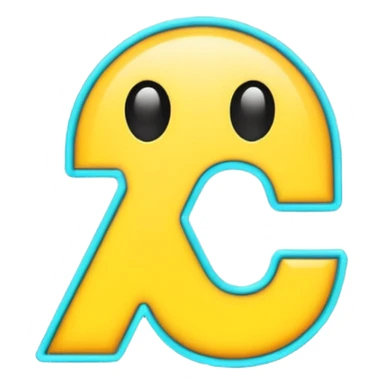 emoji with letters AI in bold futuristic font with digital circuit background sticker