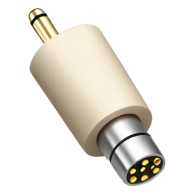 beige stereo adapter mini jack to big jack for headphones  sticker