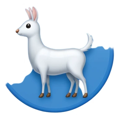 Generate an emoji A white tick in the blue circle.  sticker