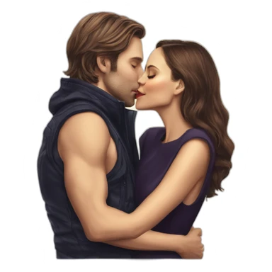 Nina dobrev kiss natalie portman sticker