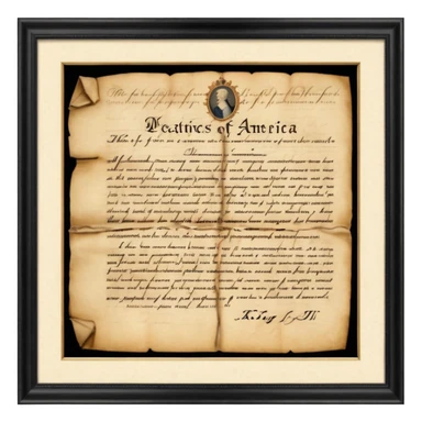 grievances the people of America had with King George III, about how he stripped them of their rights.
 sticker