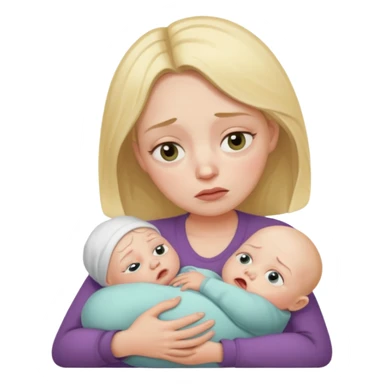 Tired overwhelmed mama sticker