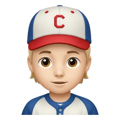 baseball hat kid sticker