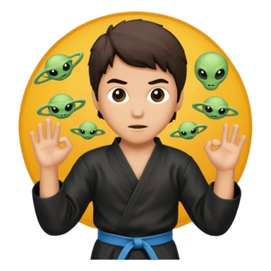 karate kid, aliens sticker