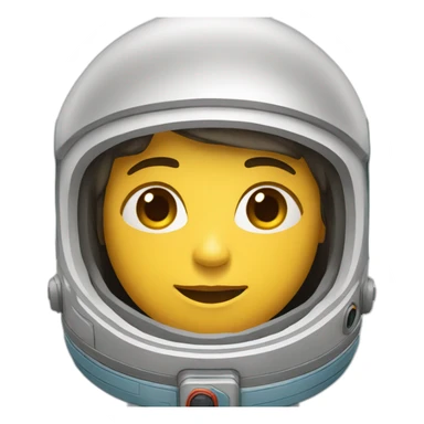 Un garçon qui court habillé en astronaute. sticker