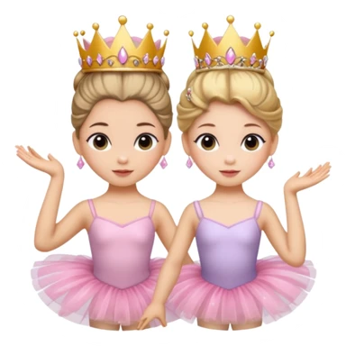 ballet bun princesses sticker