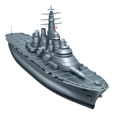 battleship arial view sticker