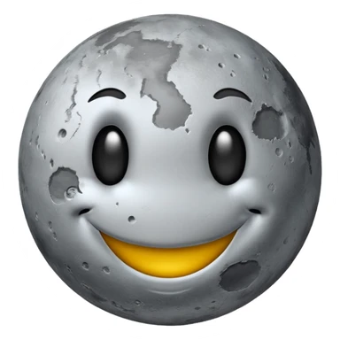 planet mercury smiley face sticker