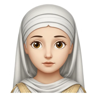 ancient greek woman with head covering sticker