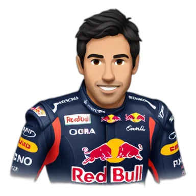 Sergio Pérez Mendoza Red Bull sticker