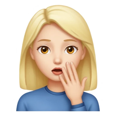 whispering person sticker